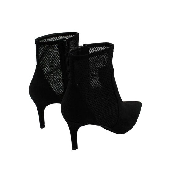 Alfani Womens Black Mesh Cushioned Jamari Pointed Toe Stiletto Zip-up Dress Boot - Picture 6 of 8